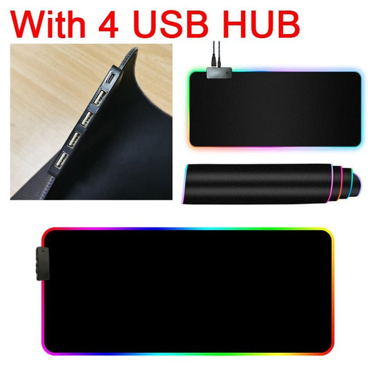 RGB Mouse Pad with Cable - East Pass Shopping Store