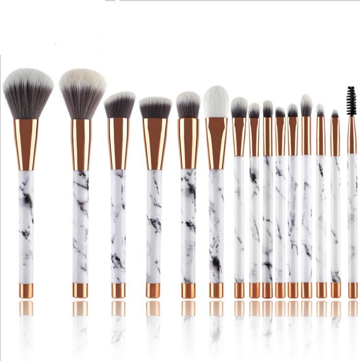 11 - Piece Marble Makeup Brush Set | Beauty Makeup Kit for Flawless Application - East Pass Shopping Store