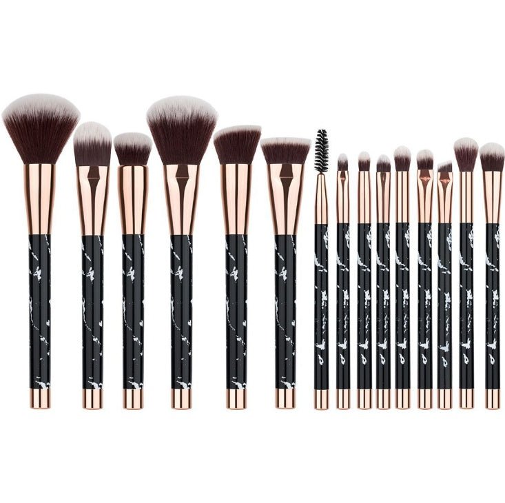 11 - Piece Marble Makeup Brush Set | Beauty Makeup Kit for Flawless Application - East Pass Shopping Store