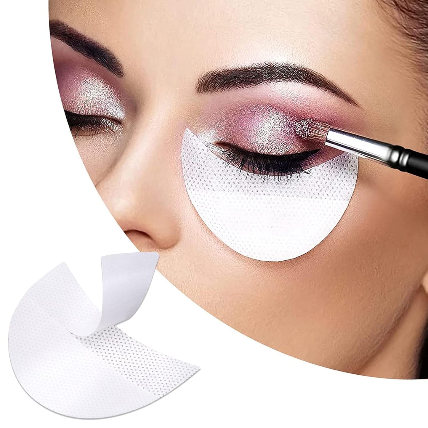 20 - 50 Pcs Eyeshadow Shields, Lint - free Under - eye Pads Designed To Prevent Makeup Residue, Perfect For Eyeliner, Eyeshadow, Eyelash Extensions, And Lip Makeup. These Stencils Provide A Clean, Mess - free - East Pass Shopping Store