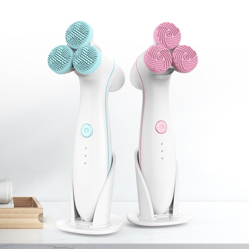 3D Smart Massage Cleanser Electric Cleanser Electric Silicone Facial Cleanser - East Pass Shopping Store
