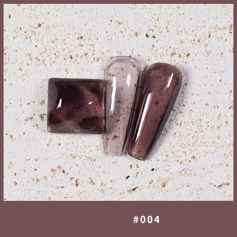 9 Colors Amber Set UV Gel Nail Polish Ice Penetration Soak Off Shining - East Pass Shopping Store