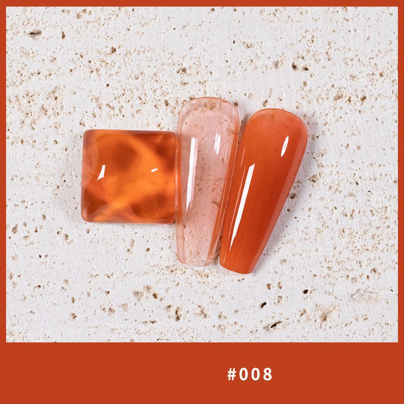 9 Colors Amber Set UV Gel Nail Polish Ice Penetration Soak Off Shining - East Pass Shopping Store
