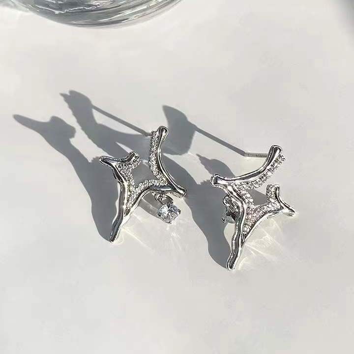 Asterism Rhinestone Earrings - East Pass Shopping Store