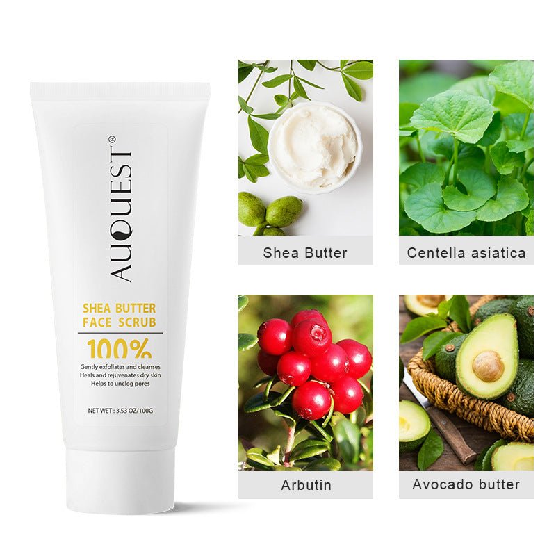 Auquest Shea Facial Scrub for Cleansing & Brightening Skin - East Pass Shopping Store