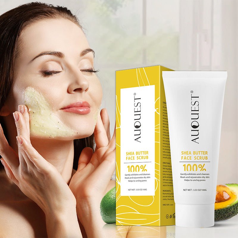 Auquest Shea Facial Scrub for Cleansing & Brightening Skin - East Pass Shopping Store