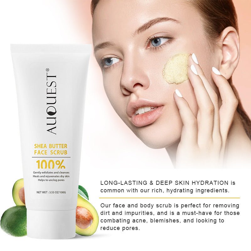 Auquest Shea Facial Scrub for Cleansing & Brightening Skin - East Pass Shopping Store