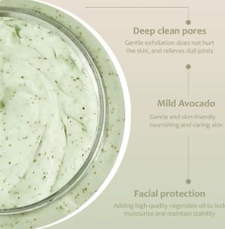 Avocado Exfoliating Scrub for Pore Refining & Smooth Skin - East Pass Shopping Store