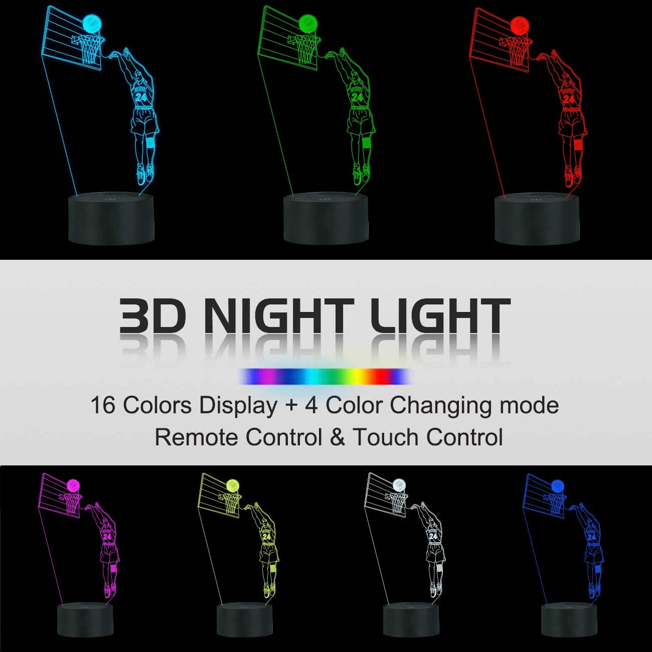 Basketball 3D Lamp - East Pass Shopping Store