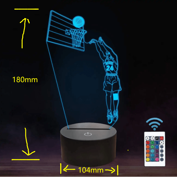 Basketball 3D Lamp - East Pass Shopping Store