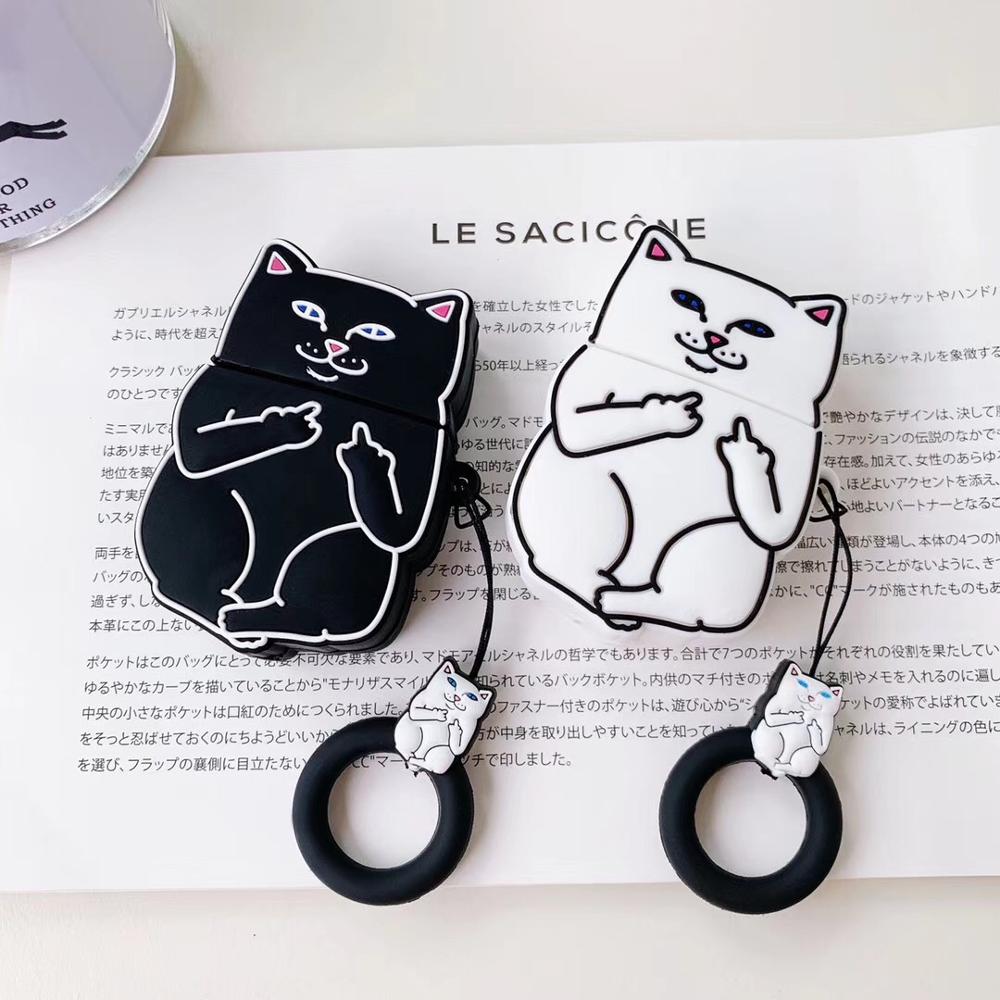 Cartoon Cat AirPods Case - East Pass Shopping Store