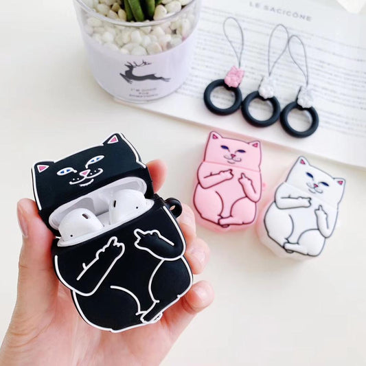 Cartoon Cat AirPods Case - East Pass Shopping Store