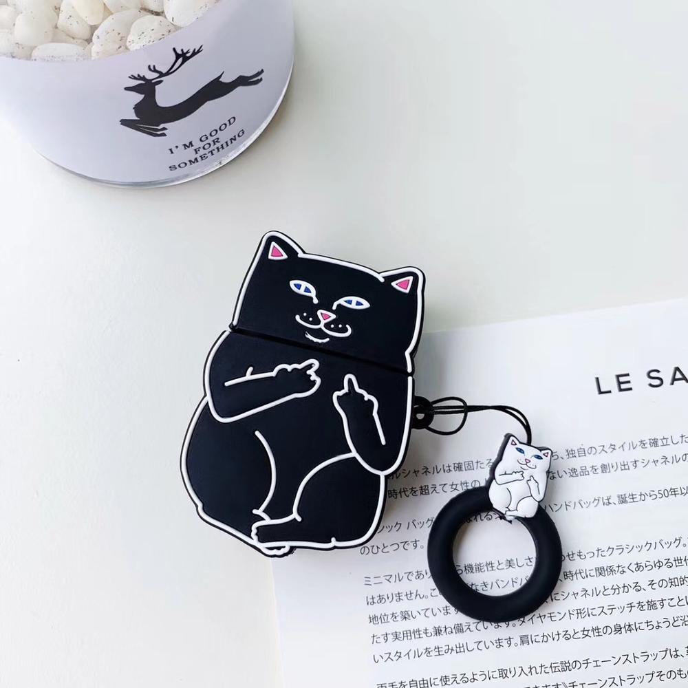 Cartoon Cat AirPods Case - East Pass Shopping Store