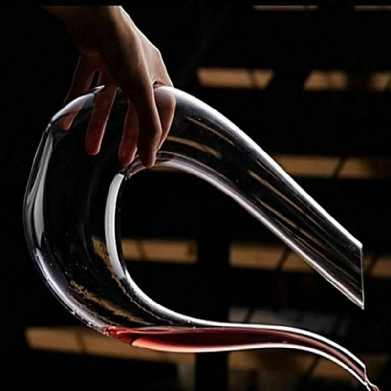 Crystal U - shaped 1500ml Wine Decanter - East Pass Shopping Store