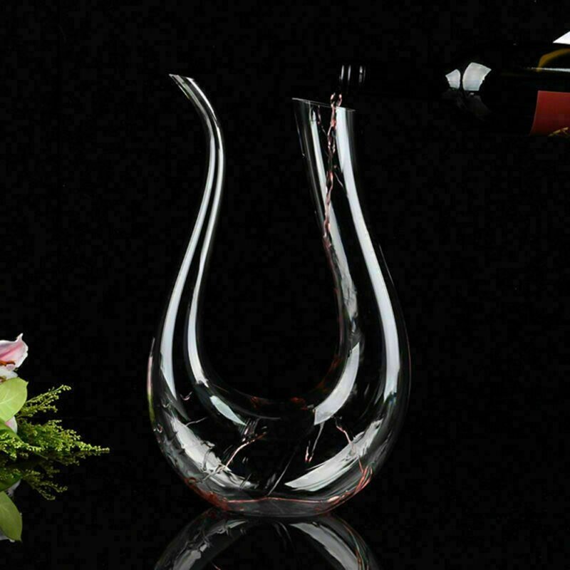 Crystal U - shaped 1500ml Wine Decanter - East Pass Shopping Store