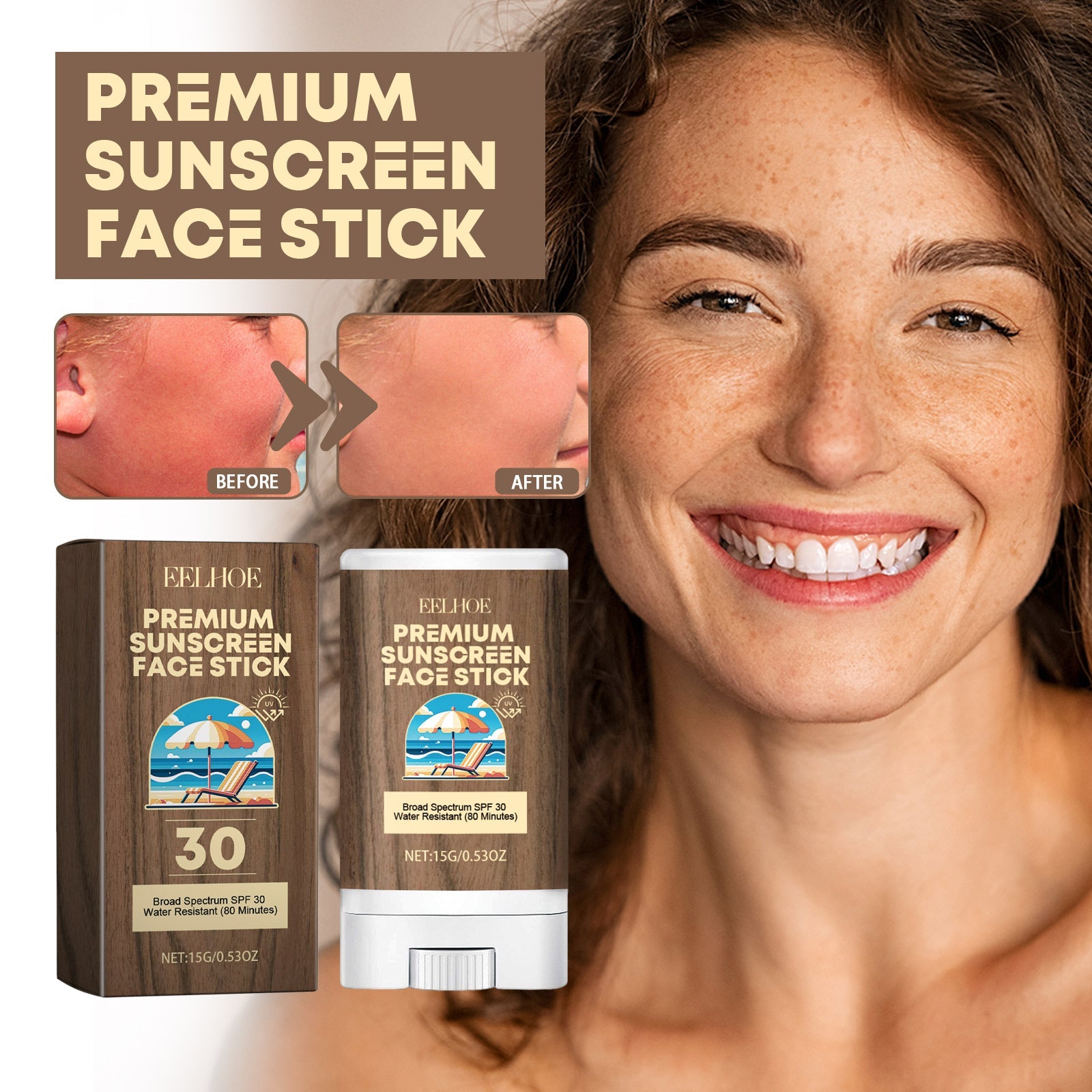 EELHOE Hydrating Stick, Relieve Dry Skin, Moisturize, Prevent Sweat, Moisturize, Protect Against Summer Sun Exposure, And Protect - East Pass Shopping Store