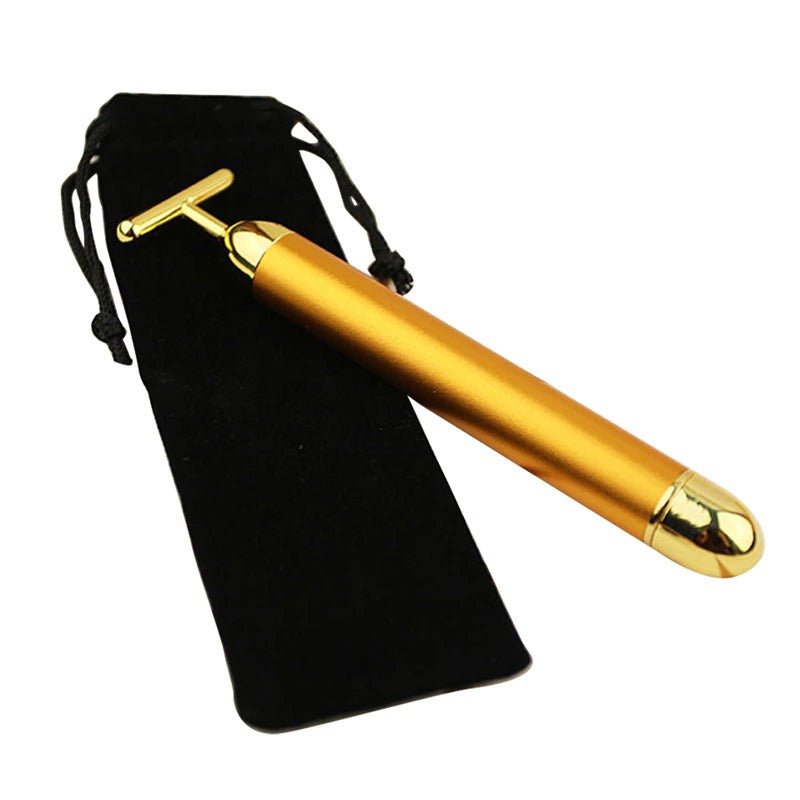 Energy 24K Gold T Beauty Bar Facial Roller Massager - East Pass Shopping Store