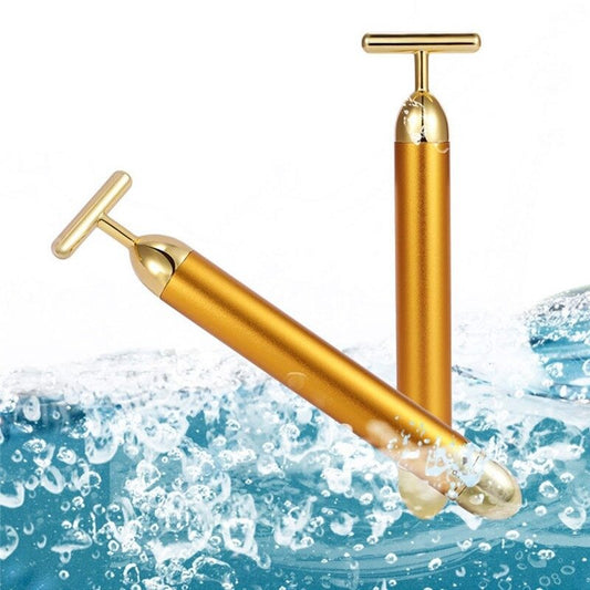Energy 24K Gold T Beauty Bar Facial Roller Massager - East Pass Shopping Store