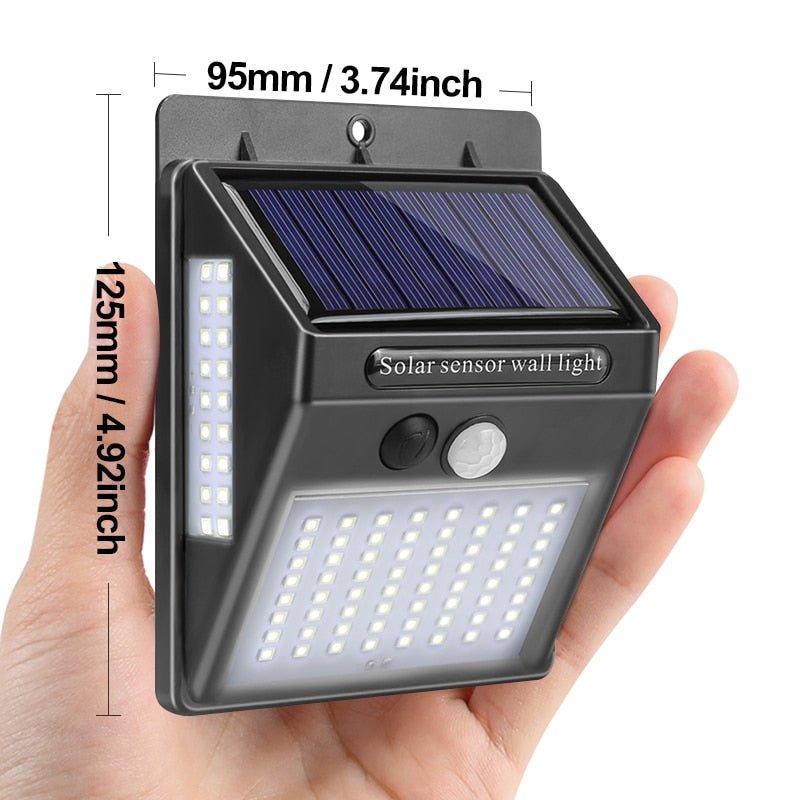 Garden Solar Lamp PIR Motion Sensor LED Solar Light Solar Powered By Sunlight Waterproof for Outdoor Wall Street Decoration - East Pass Shopping Store
