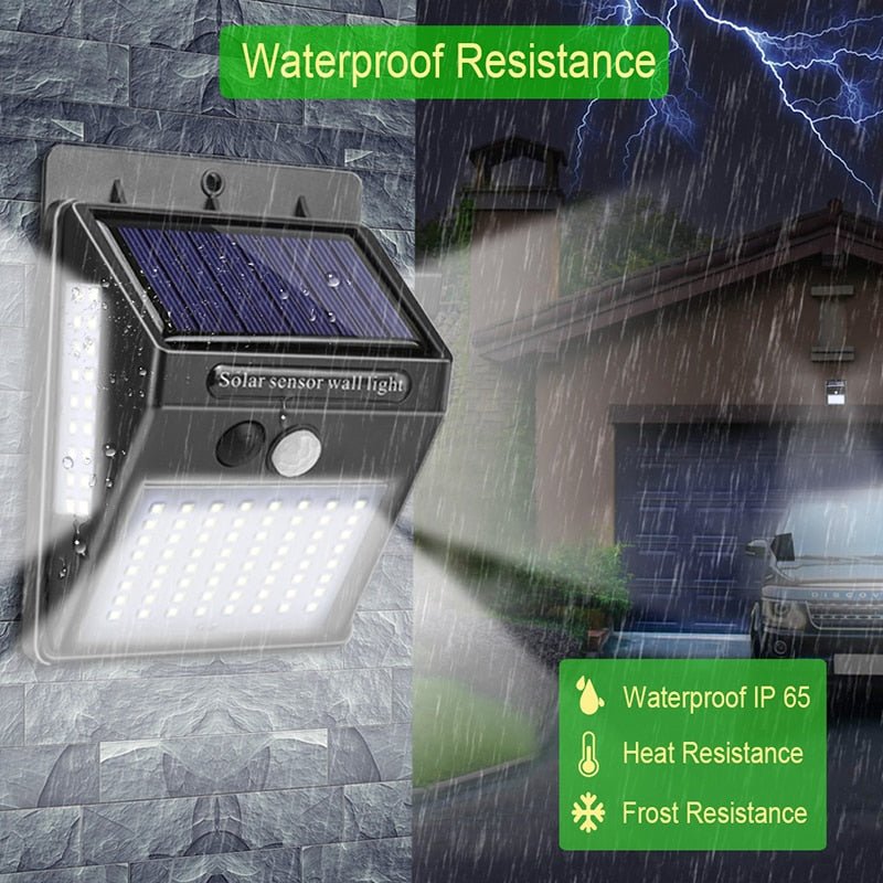 Garden Solar Lamp PIR Motion Sensor LED Solar Light Solar Powered By Sunlight Waterproof for Outdoor Wall Street Decoration - East Pass Shopping Store