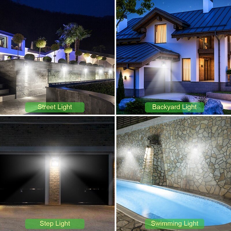 Garden Solar Lamp PIR Motion Sensor LED Solar Light Solar Powered By Sunlight Waterproof for Outdoor Wall Street Decoration - East Pass Shopping Store