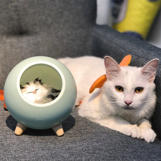 LED Cat Light USB Touch Night Llight Bionic Cat Stepless Dimming Atmosphere Night Light Room Decoration Lamp Holiday Gift - East Pass Shopping Store
