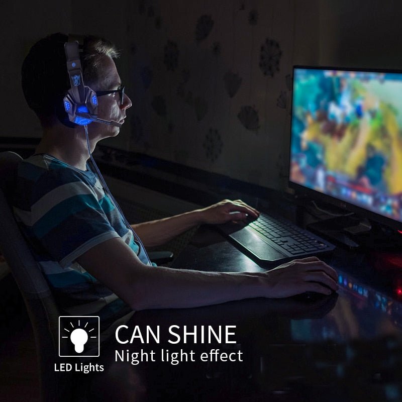 Led Light Wired Gamer Headset - East Pass Shopping Store