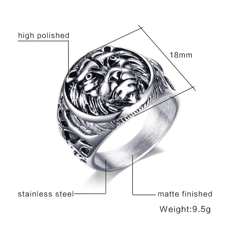 Lion Head Rings - East Pass Shopping Store