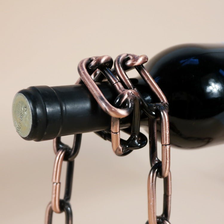 Magic Iron Chain Wine Bottle Holder - East Pass Shopping Store