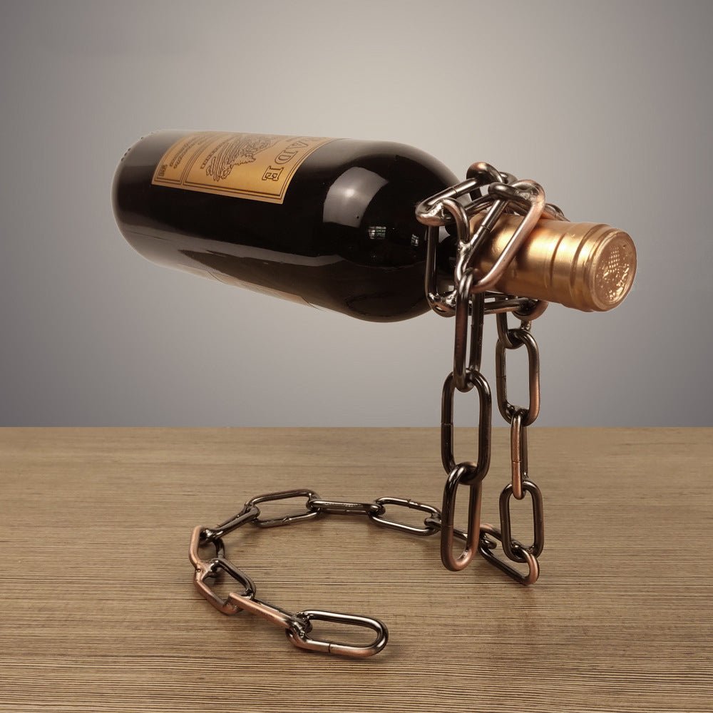 Magic Iron Chain Wine Bottle Holder - East Pass Shopping Store