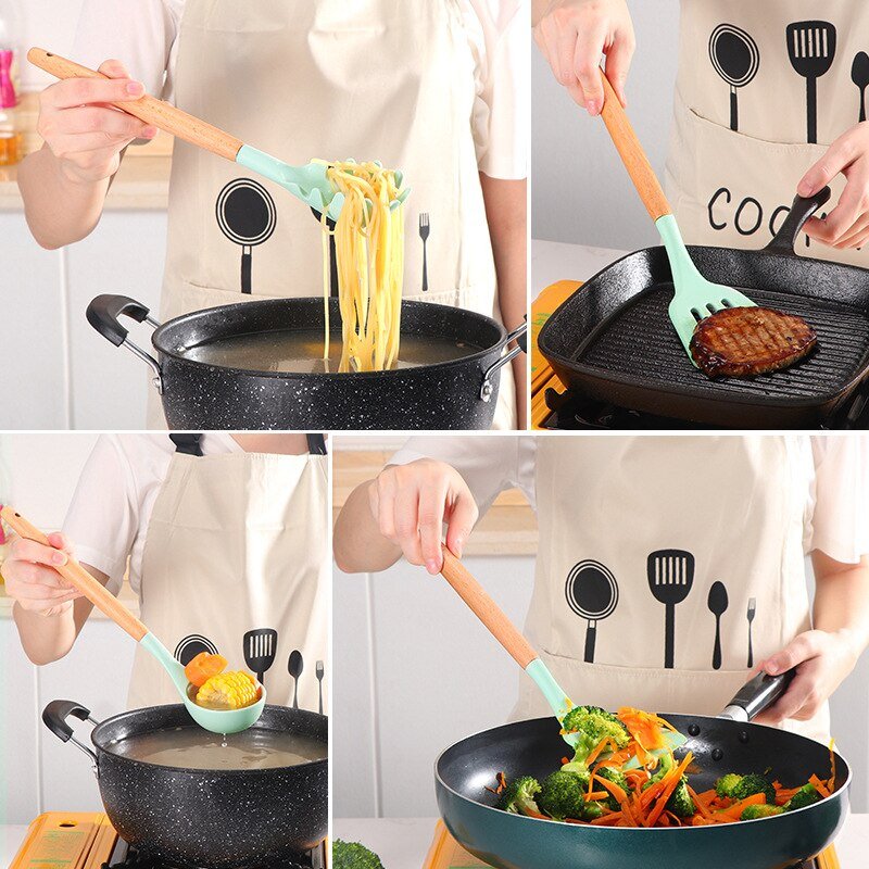 Non Stick Pot Spatula And Spoon - East Pass Shopping Store