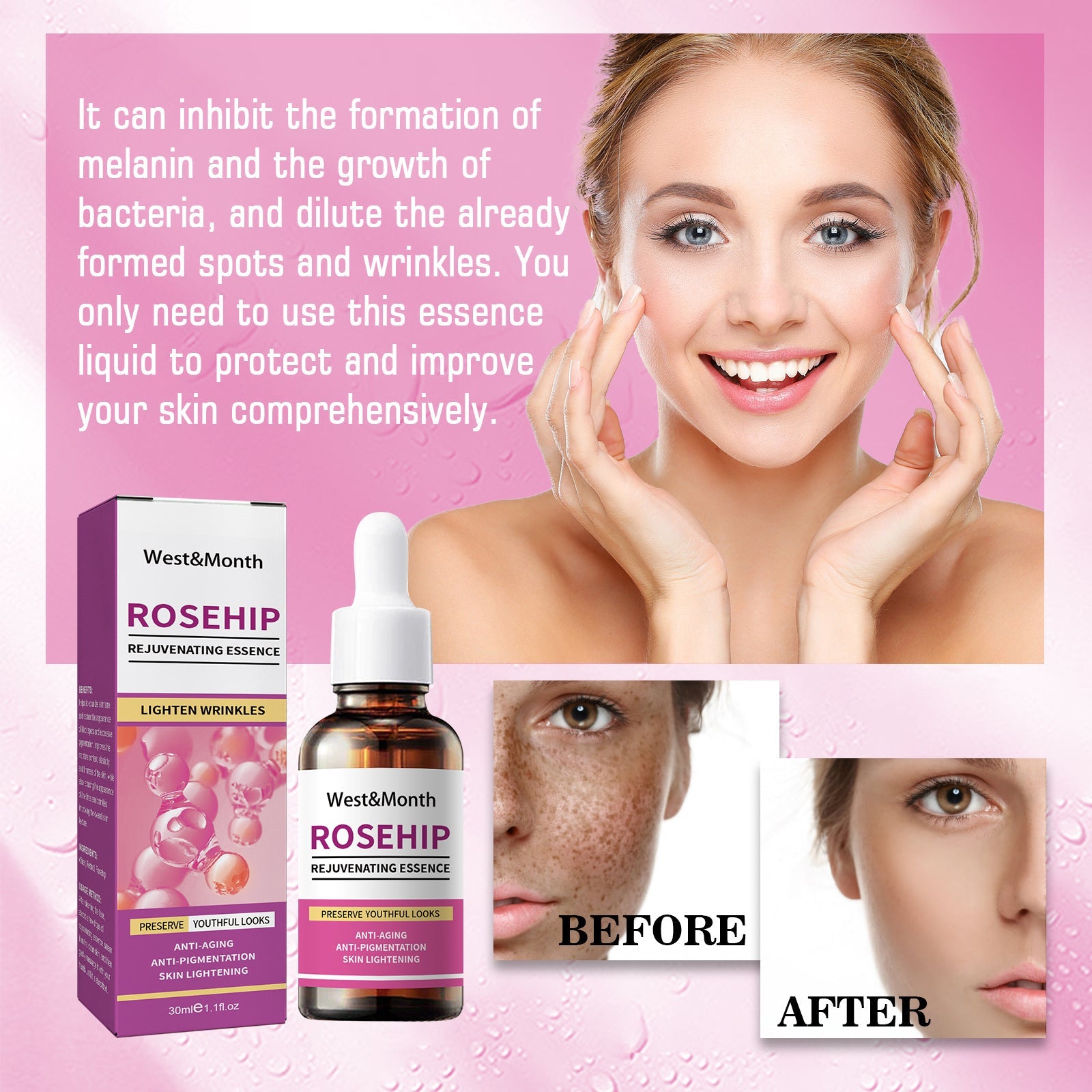 Rose Fruit Skin Rejuvenation Moisturizing Toner - East Pass Shopping Store