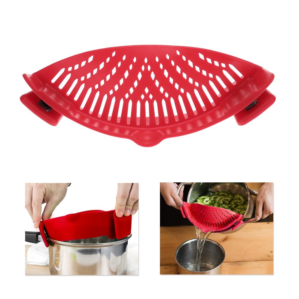 Silicone Kitchen Snap N Strain Filter - East Pass Shopping Store