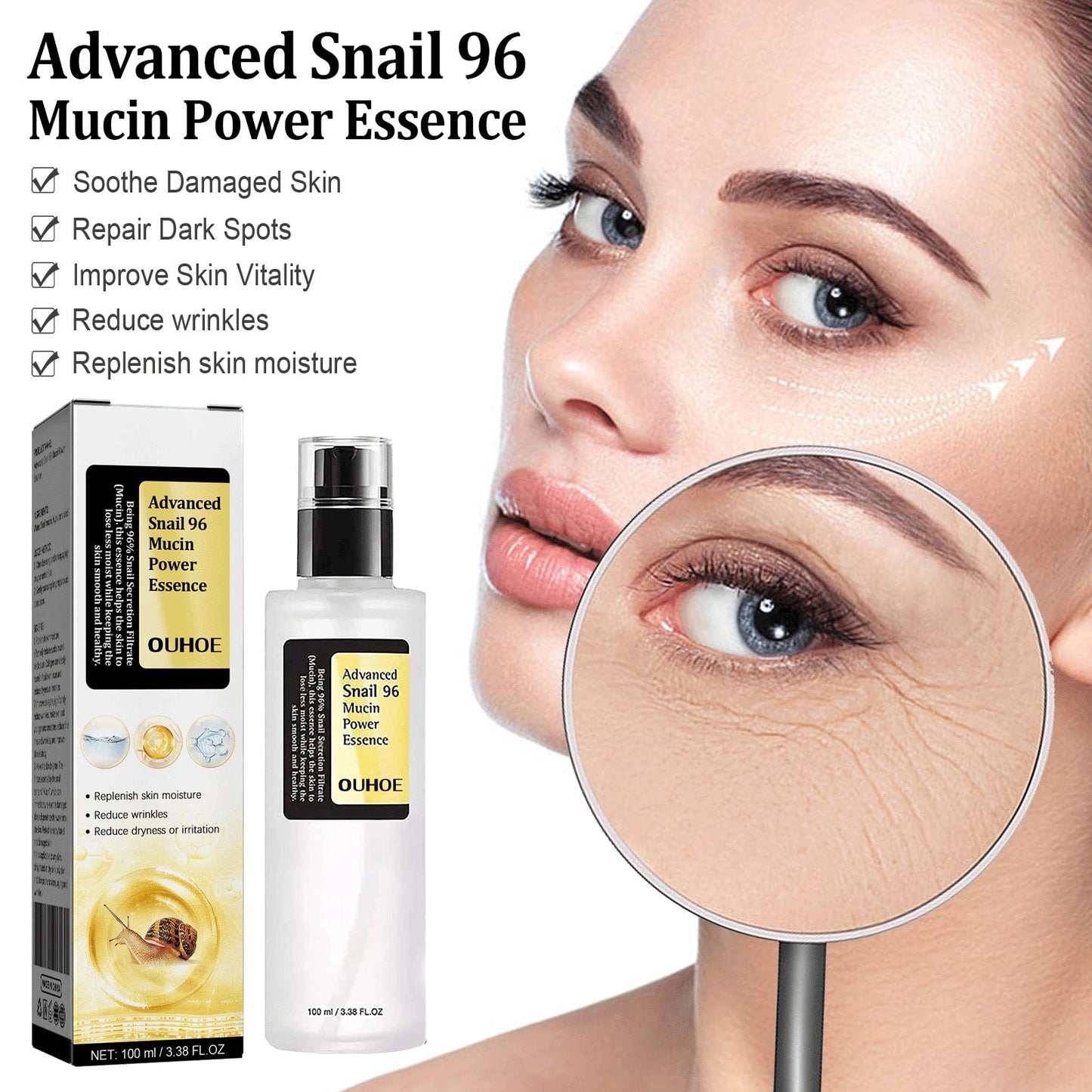 Snail Collagen Facial Serum for Hydrated, Radiant Skin - East Pass Shopping Store
