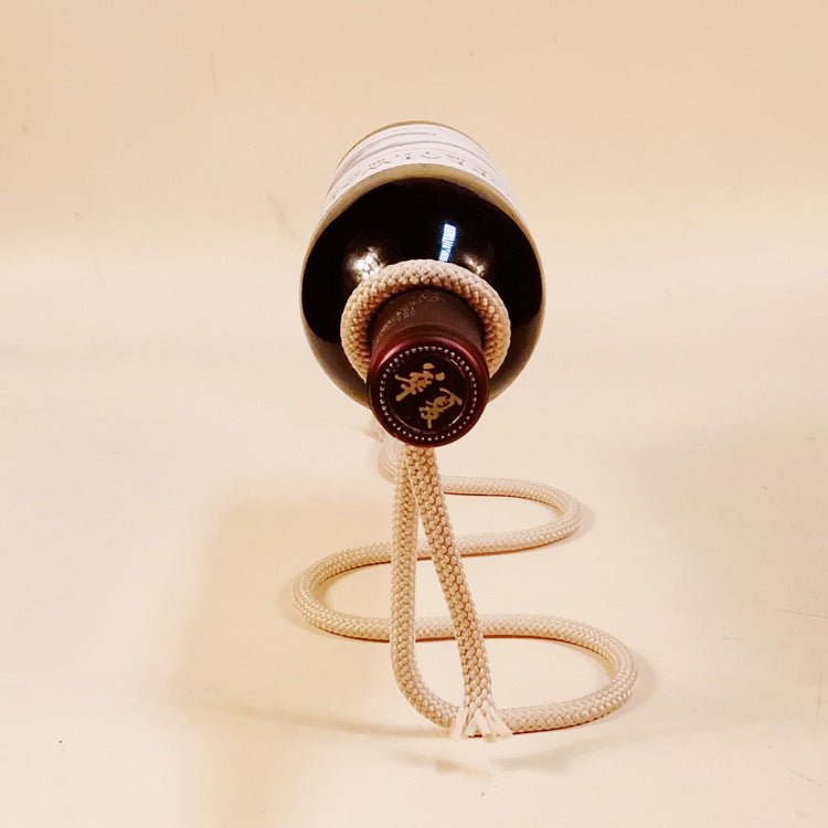 Suspended Rope Wine Bottle - East Pass Shopping Store