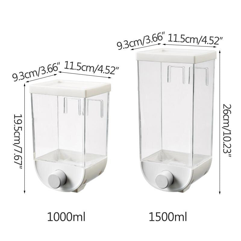Wall - Mounted Kitchen Multi - Grain Sealed Jars - East Pass Shopping Store